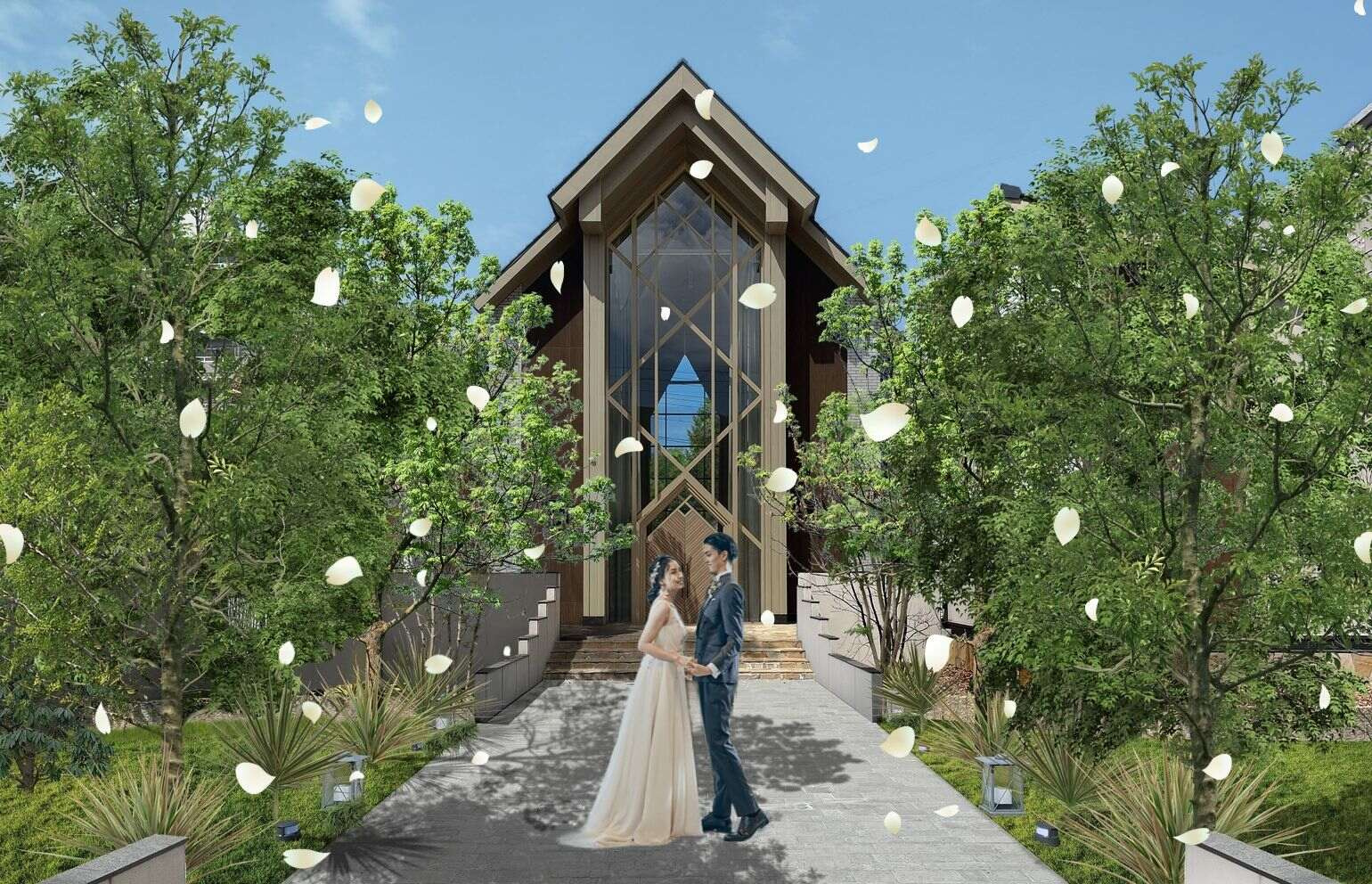 チャペル,ナチュラル,ウッド調,セレモニー